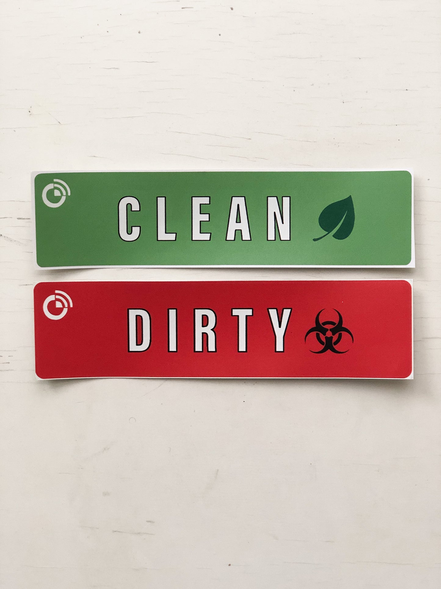 Clean & Dirty Vinyl Stickers (Pack of 50)